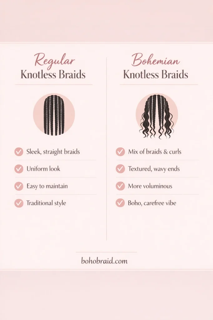 Bohemian Knotless Braids
