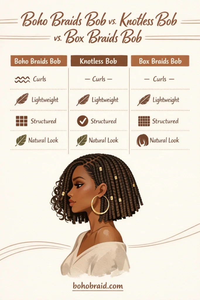 Boho Braids Bob