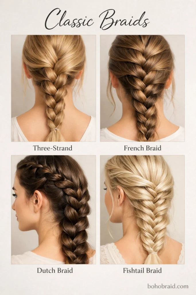 Types of Braids