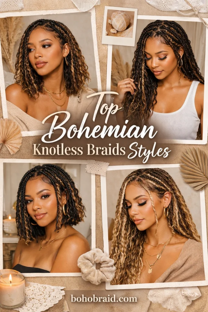 Bohemian Knotless Braids
