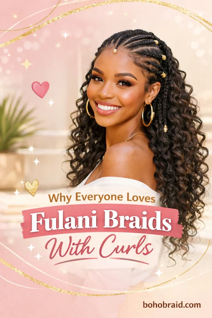 Fulani Braids With Curls