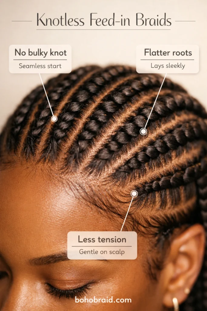 Medium Knotless Braids