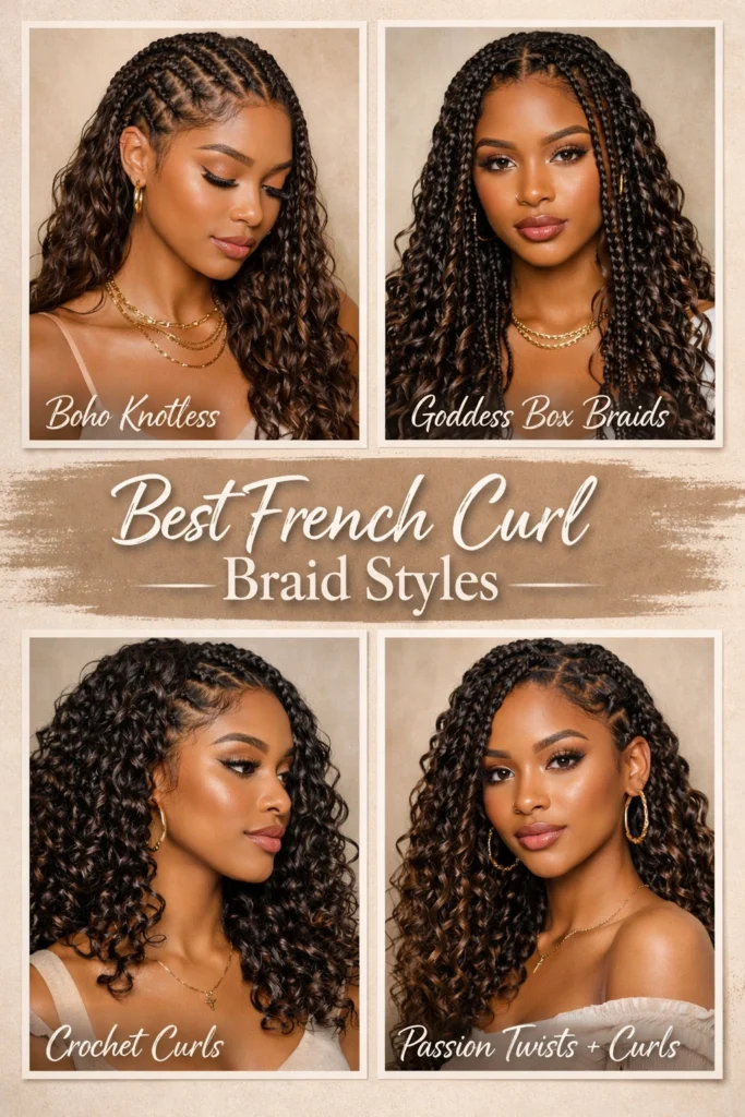French Curl Braiding Hair