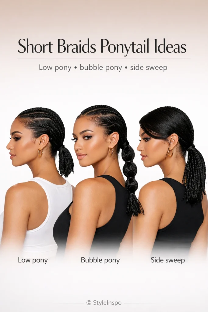 Hair Styles for Short Braids
