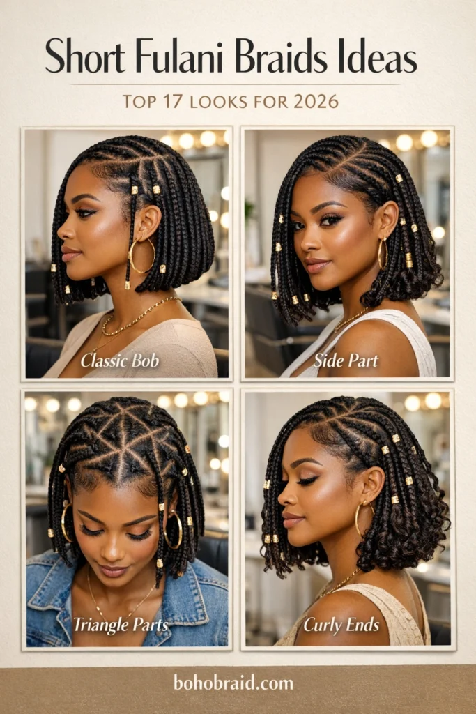 short fulani braids