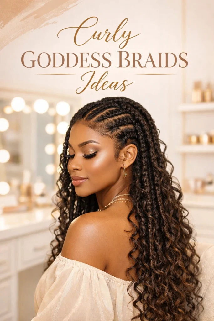 Curly Goddess Braids