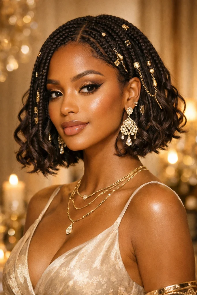 Boho Bob Knotless Braids