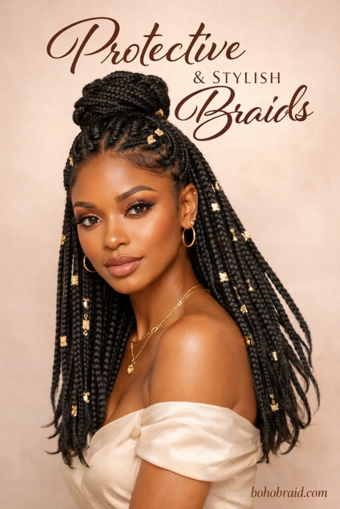 Medium Knotless Box Braids