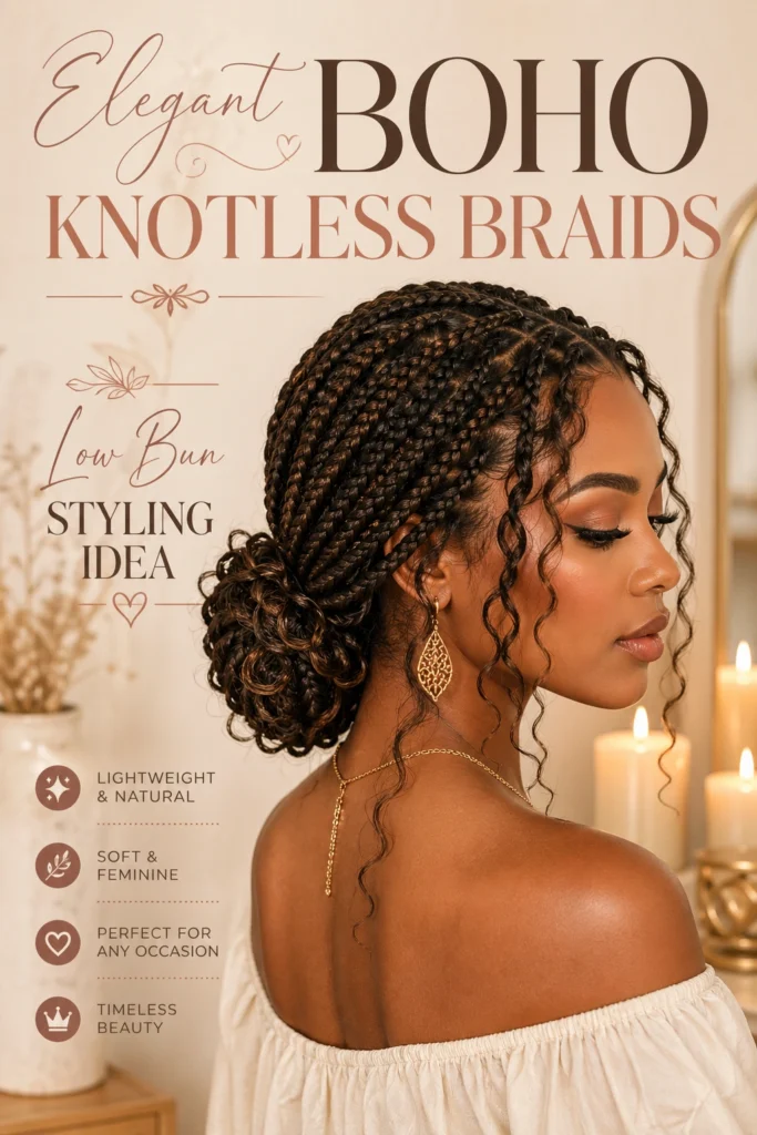 Ways to Style Boho Knotless Braids