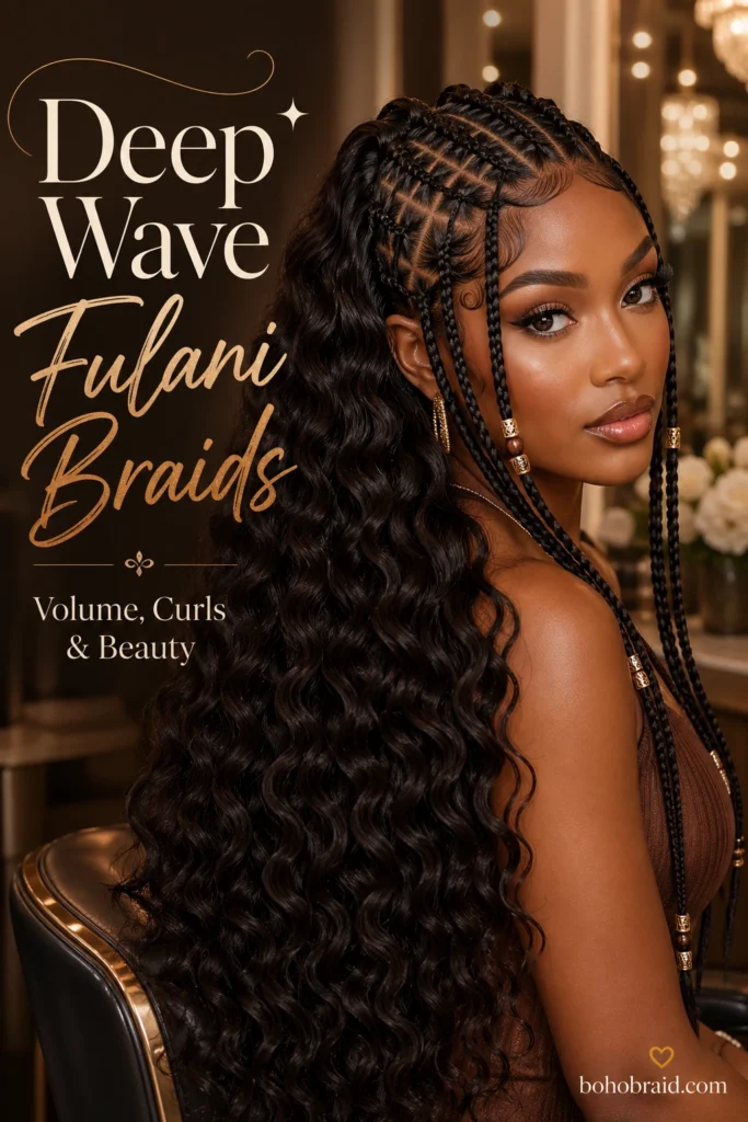 Fulani Braids with Quick Weave