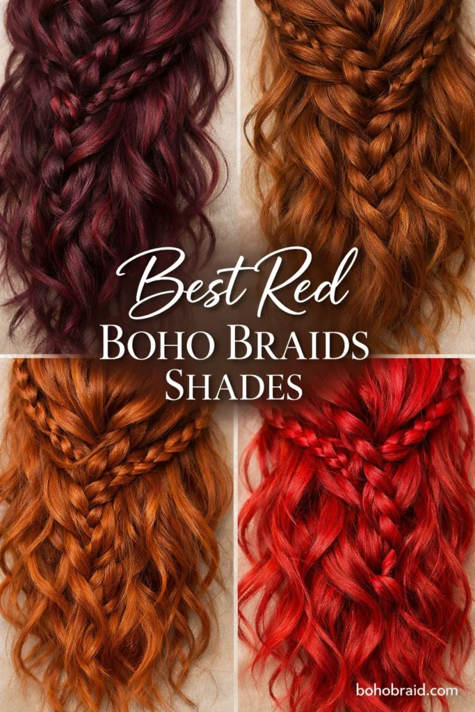 Red Boho Braids