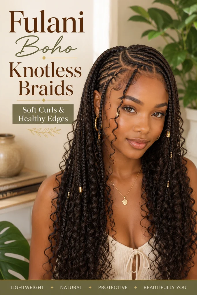 Fulani Boho Knotless Braids