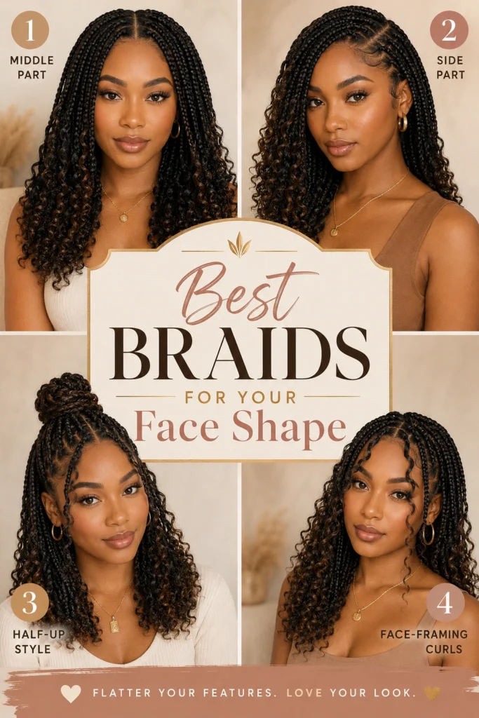 Medium Knotless Braids with Curly Ends