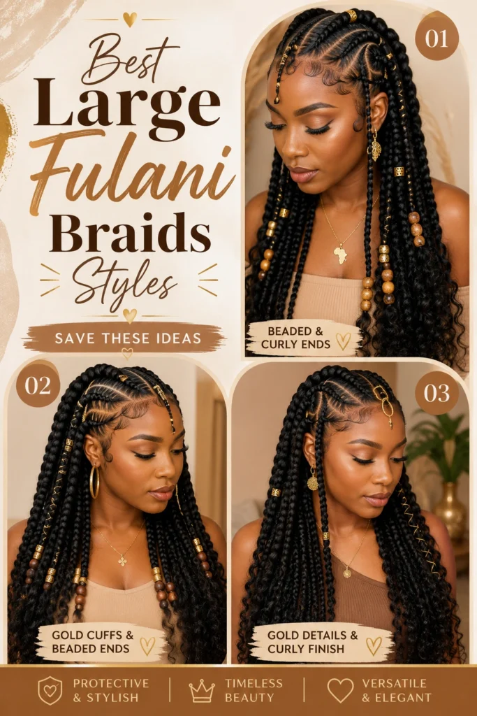 Large Fulani Braids