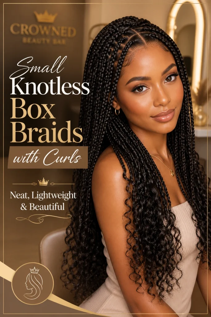 Knotless Box Braids with Curls