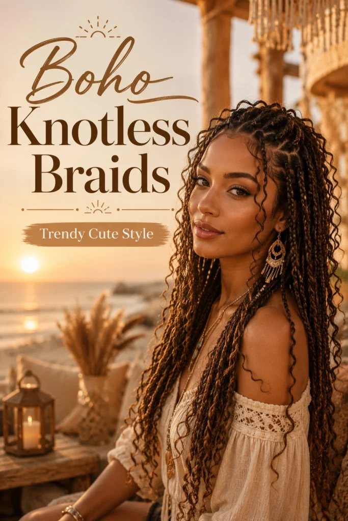 Cute Styles for Knotless Braids