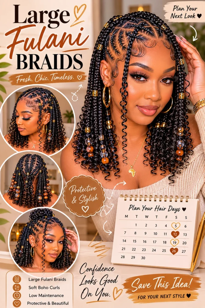 Large Fulani Braids