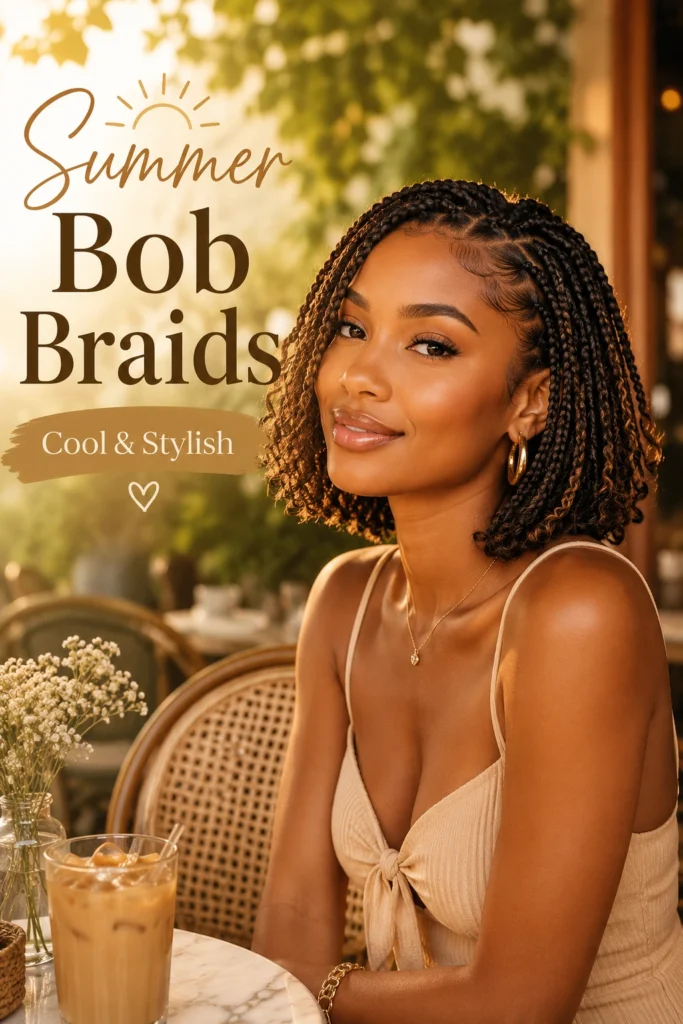 Short Bob Boho Knotless Braids