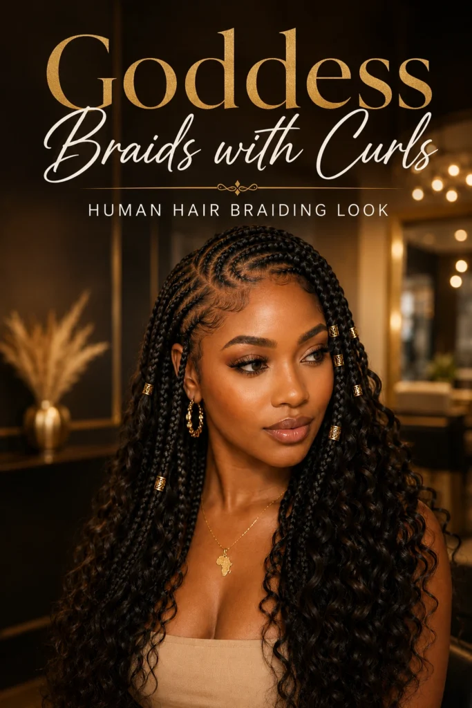 curly human hair braiding