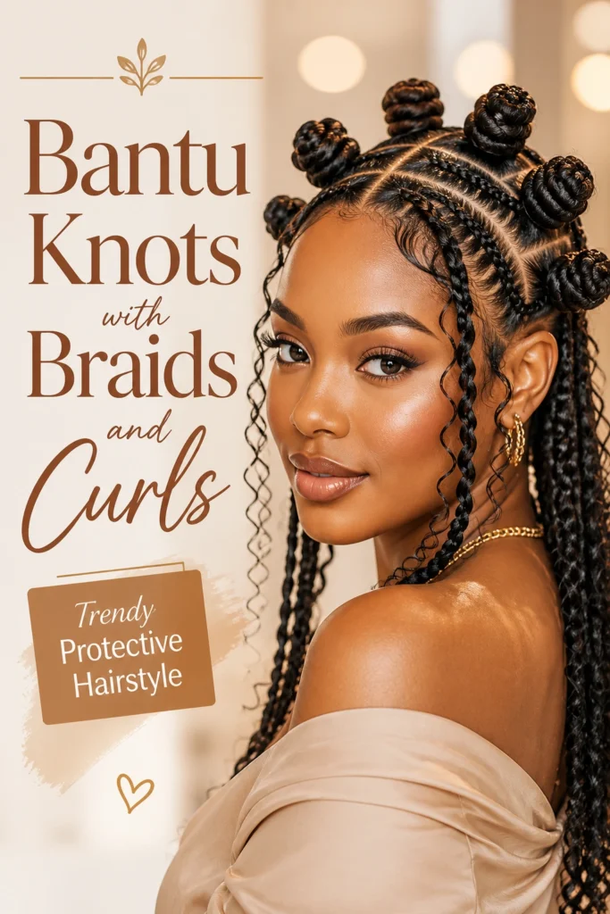 Bantu Knots with Braids