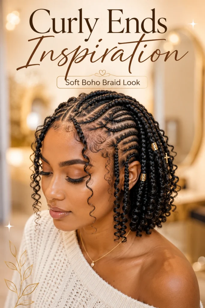 Short Fulani Boho Braids