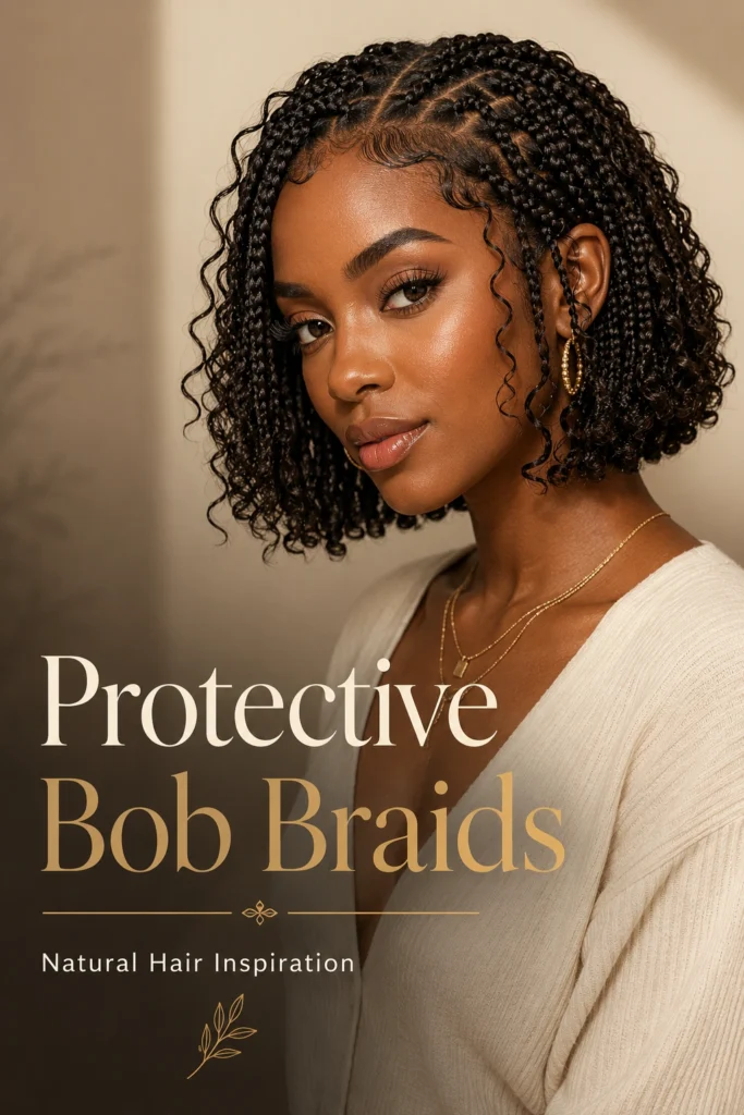 Short Bob Boho Knotless Braids