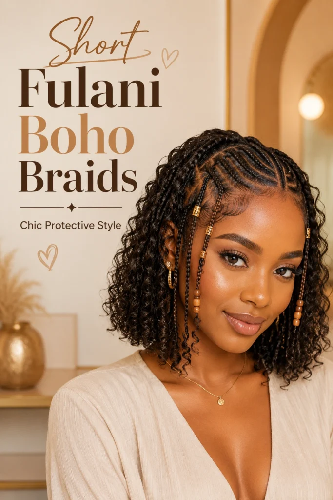 Short Fulani Boho Braids