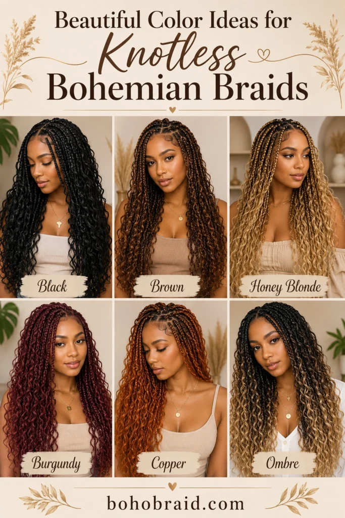 Knotless Bohemian Braids
