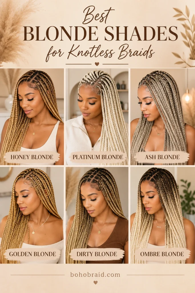 Blonde Knotless Braids