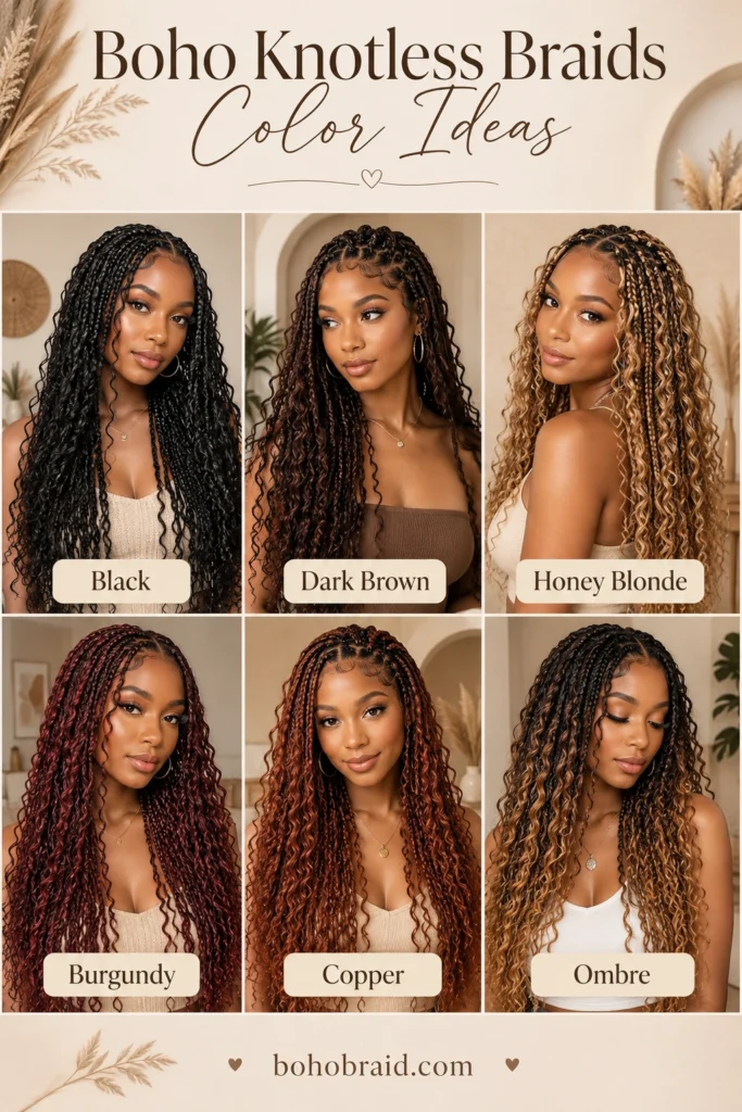 Full Boho Knotless Braids