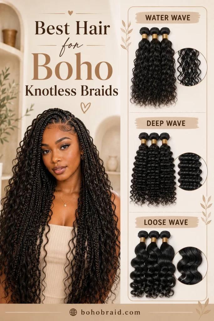 Full Boho Knotless Braids