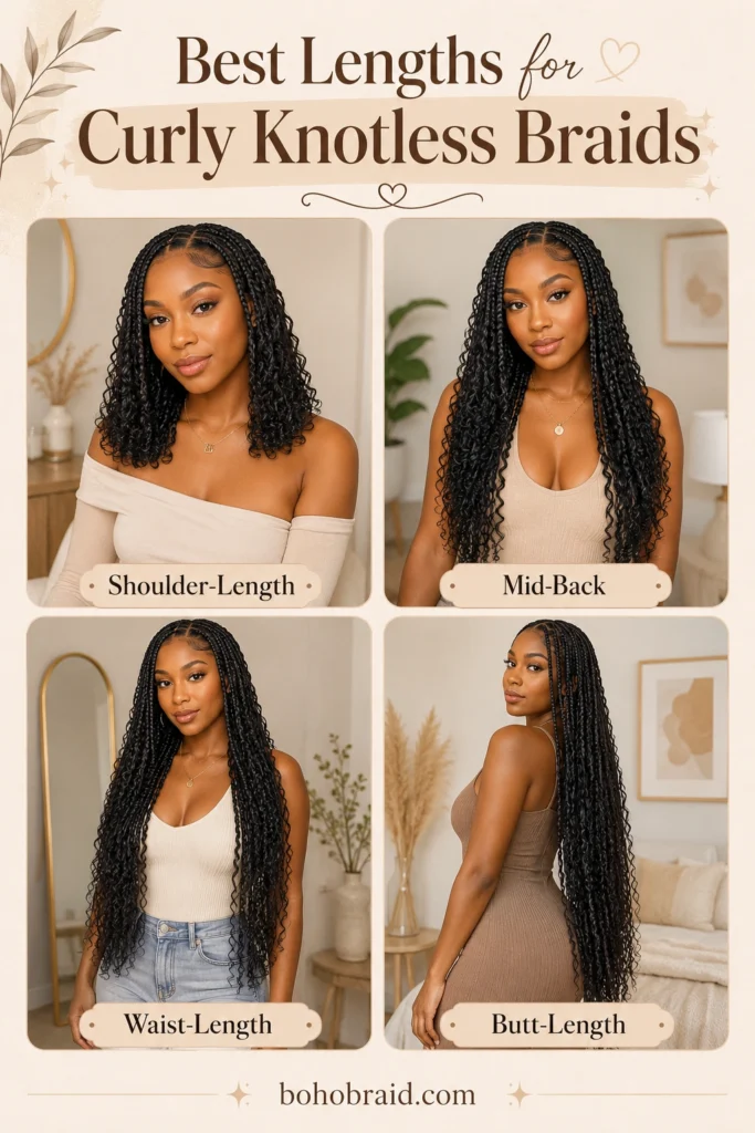 Knotless Braids with Curls