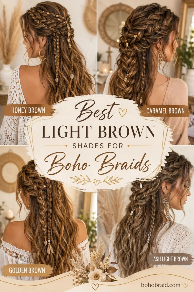 Light Brown Boho Braids