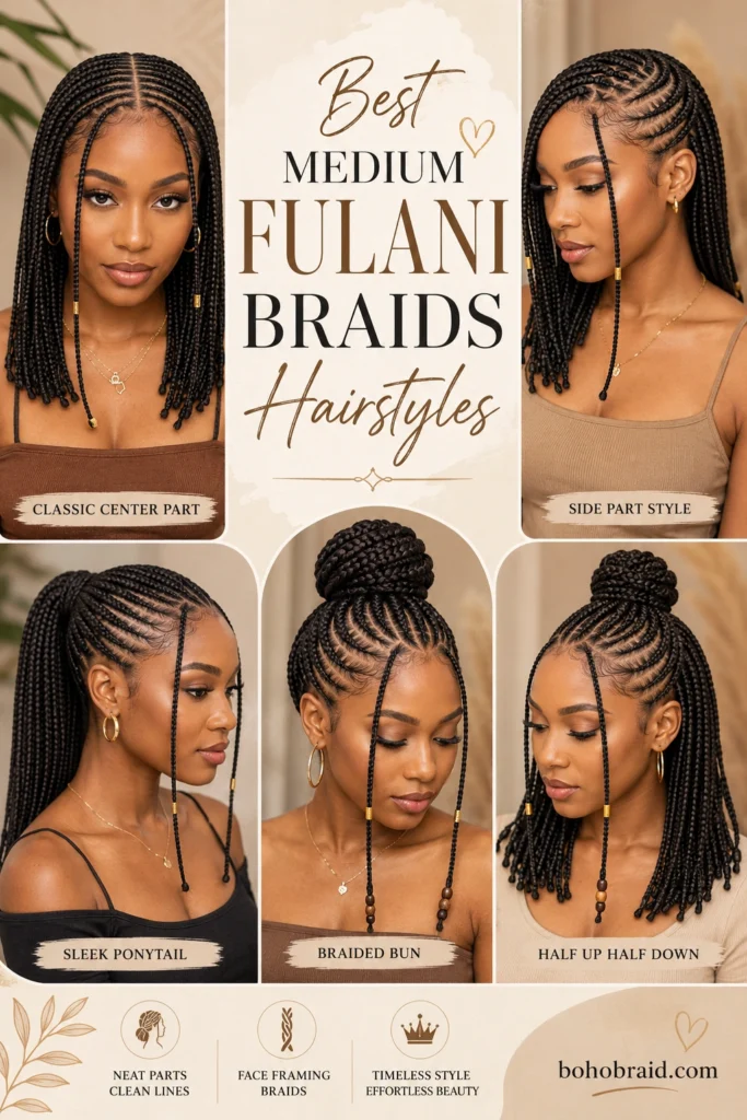 Medium Fulani Braids