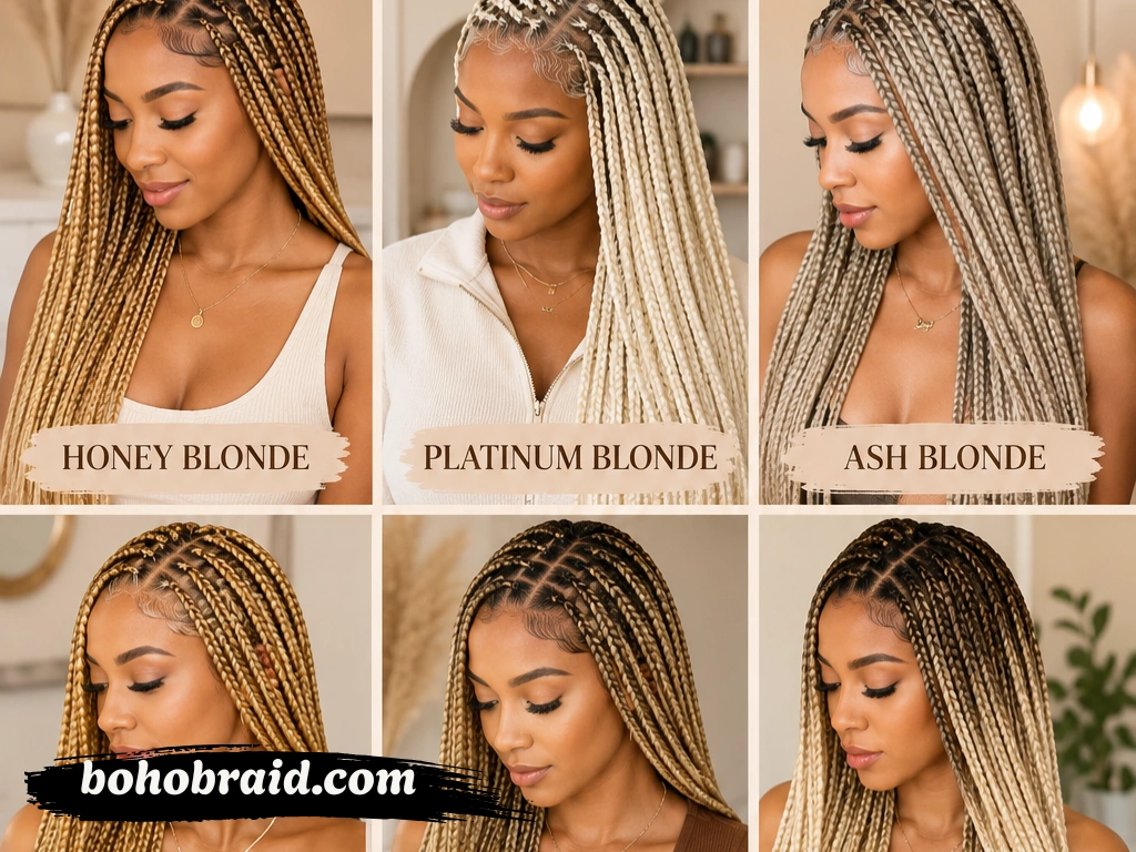 Blonde Knotless Braids: Stylish Ideas for a Bright Protective Look Blonde Knotless Braids