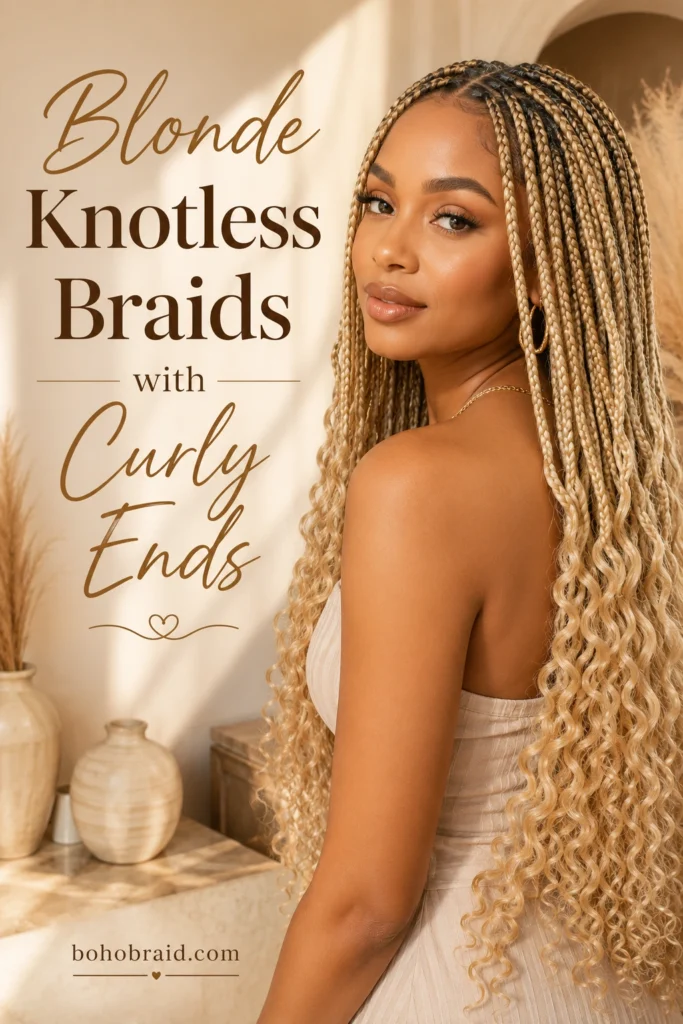 Blonde Knotless Braids