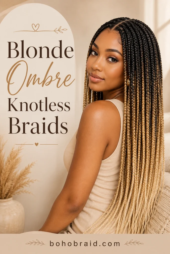 Blonde Knotless Braids