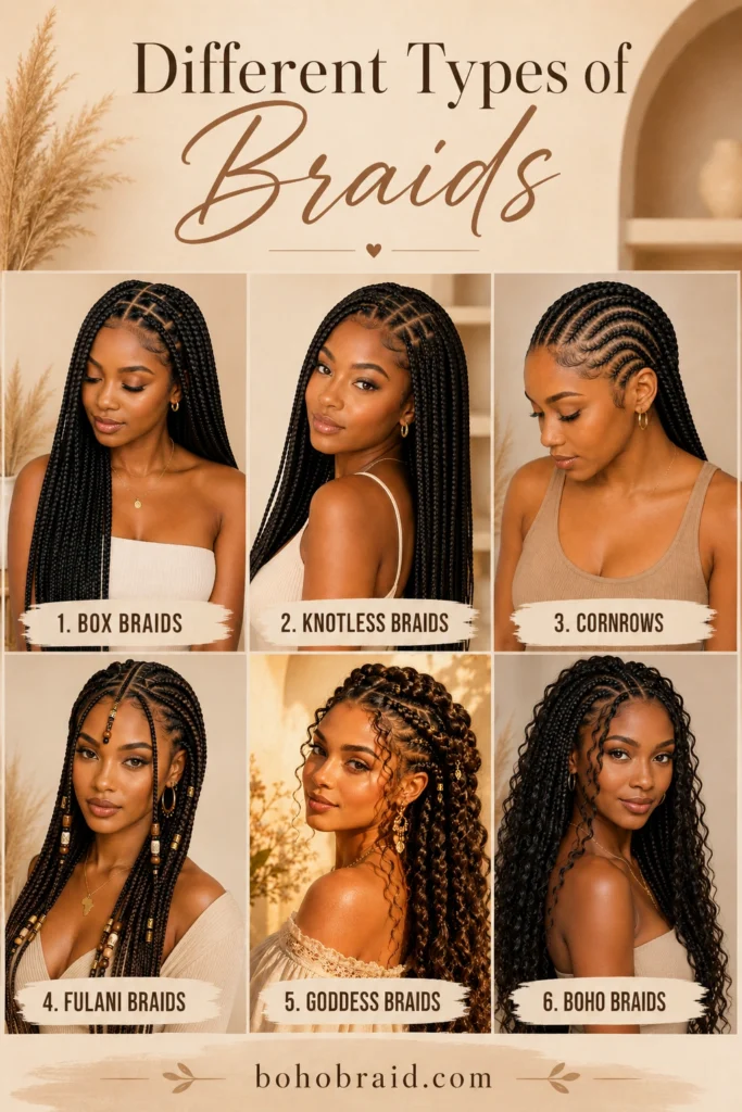 Different Types of Braids