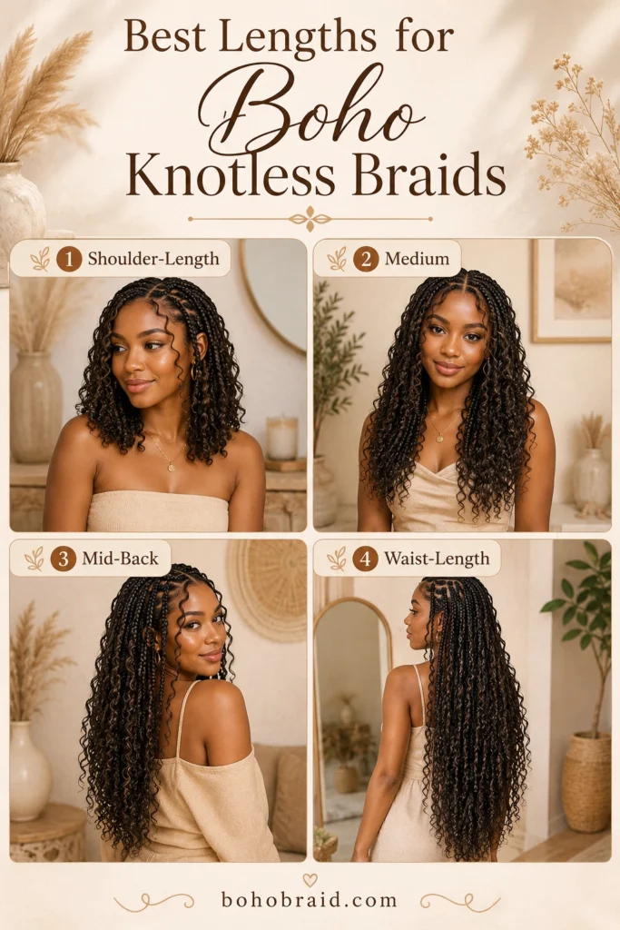 Full Boho Knotless Braids
