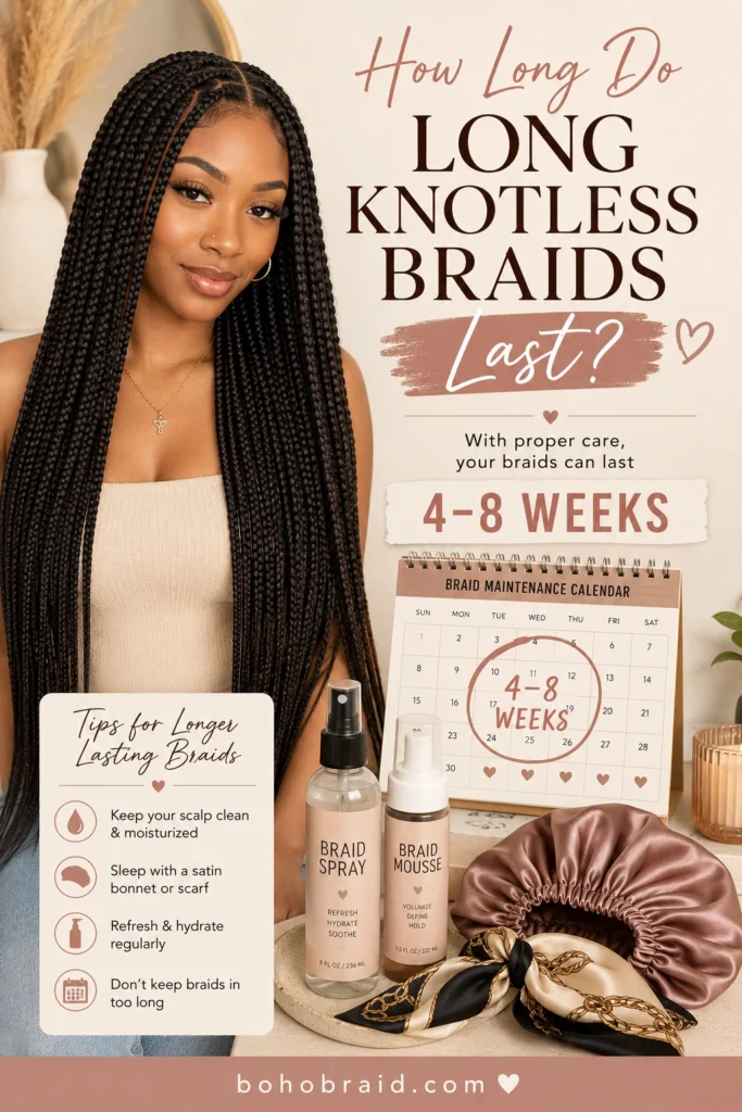 Long Knotless Braids