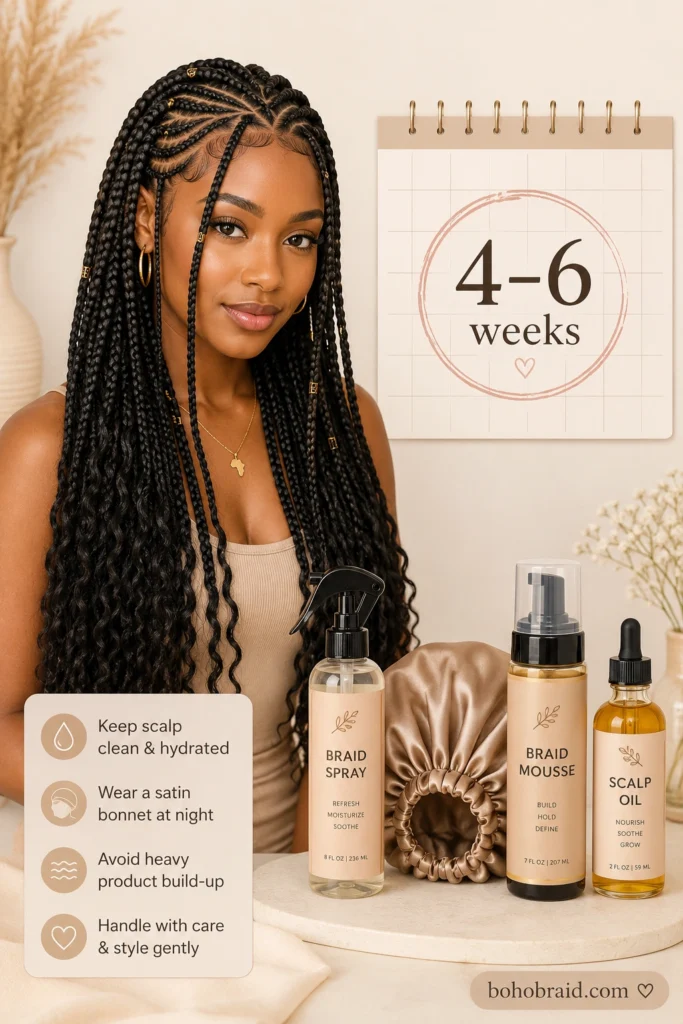 Medium Fulani Braids