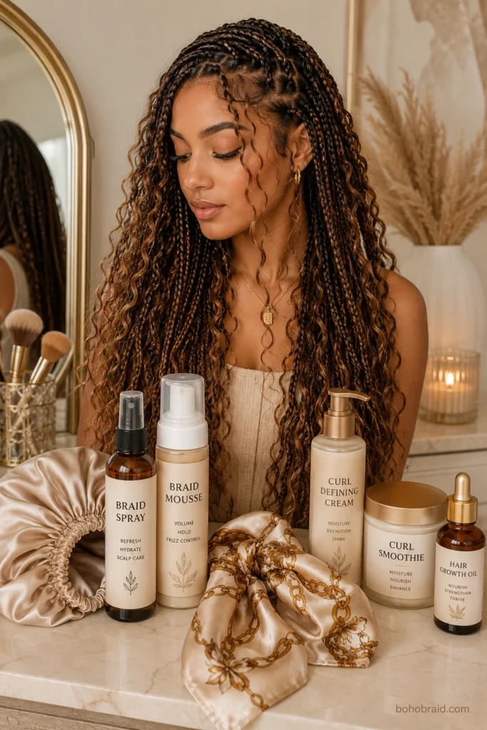 Light Brown Boho Braids