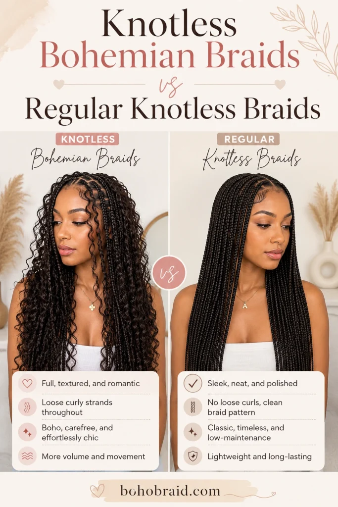 Knotless Bohemian Braids