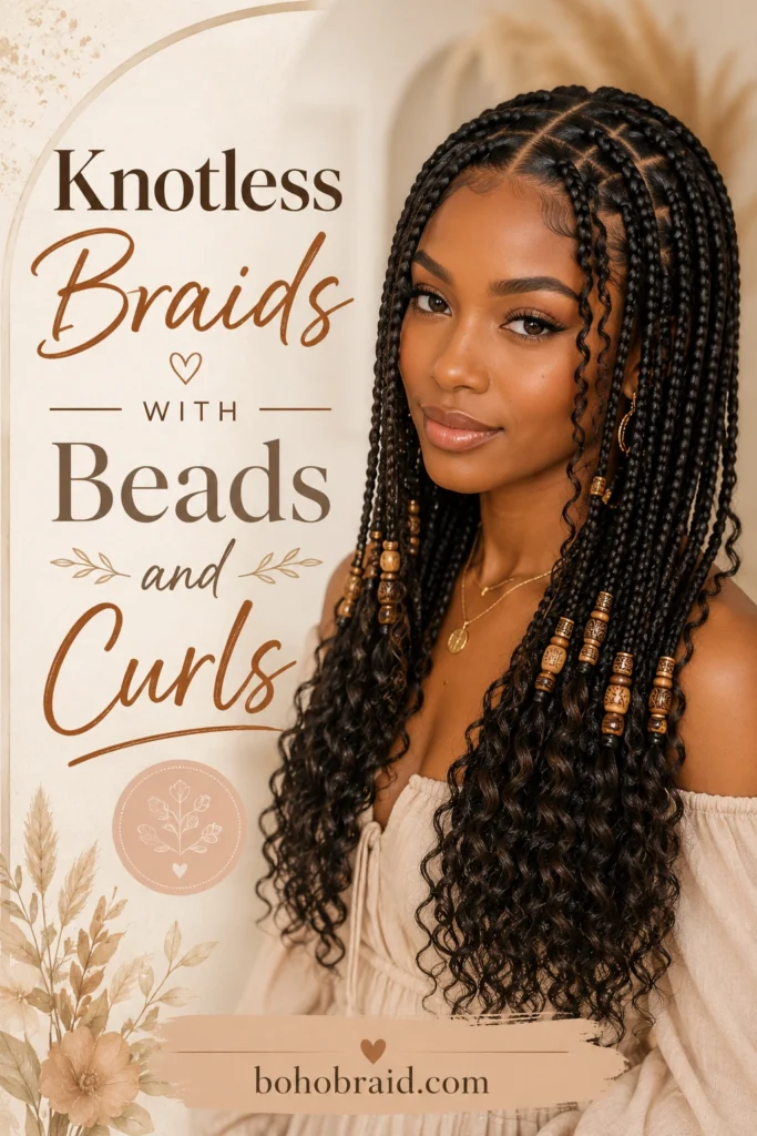 Knotless Braids with Beads