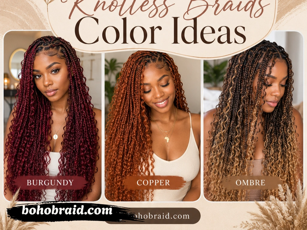 Large Boho Knotless Braids: Stylish Ideas & Care Tips Large Boho Knotless Braids