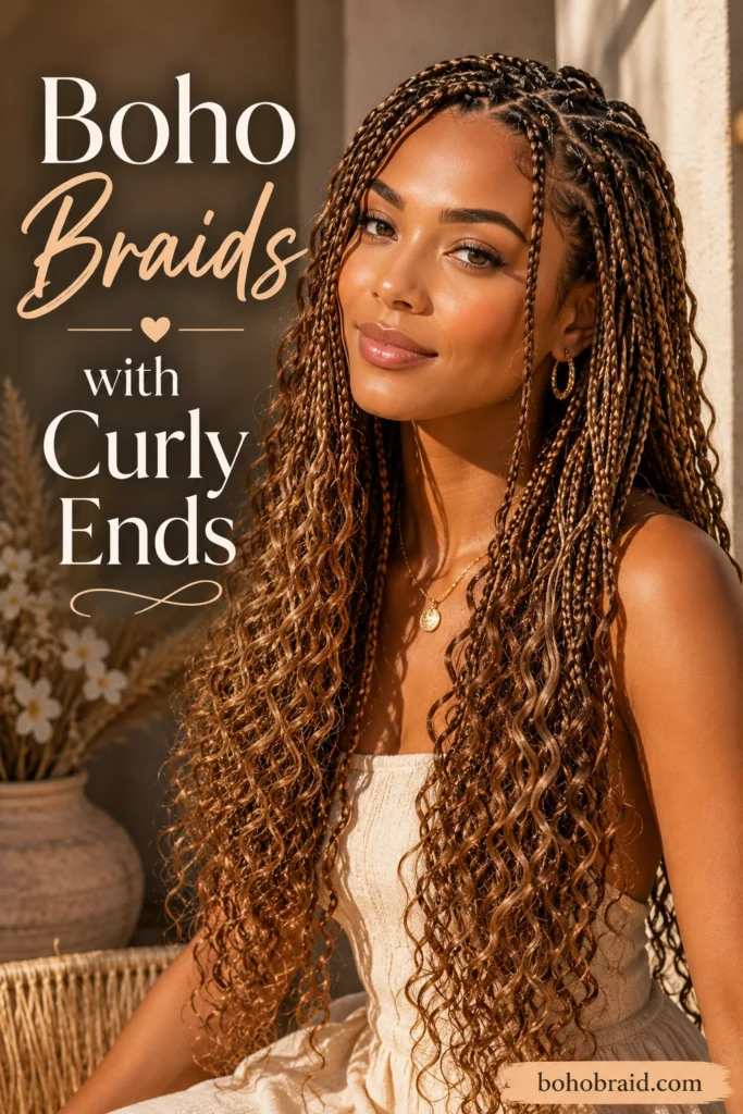 Light Brown Boho Braids
