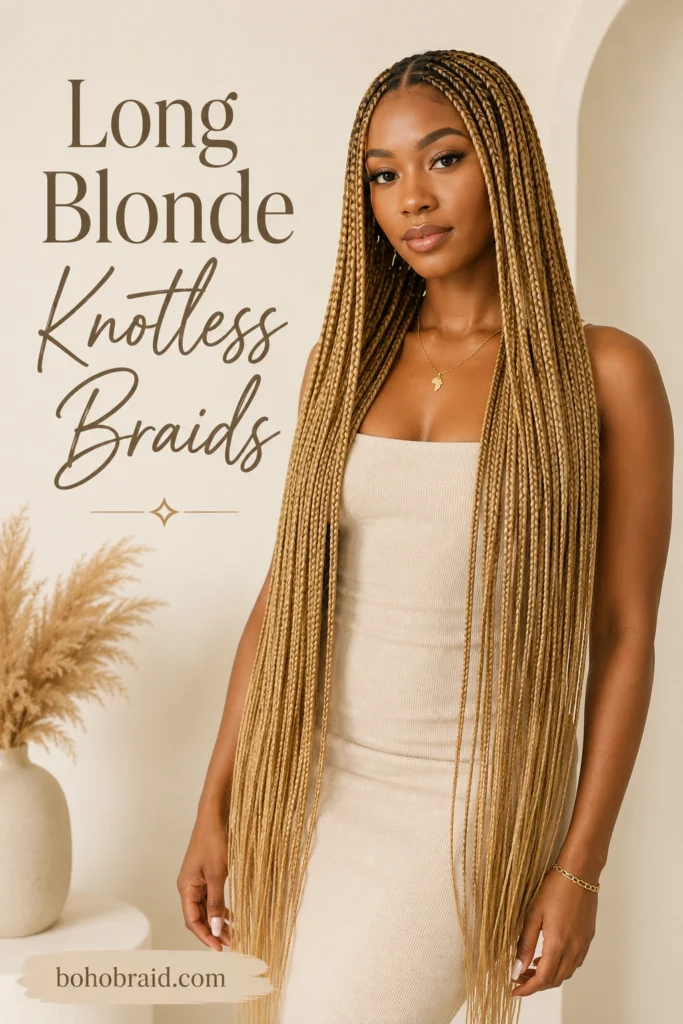 Blonde Knotless Braids