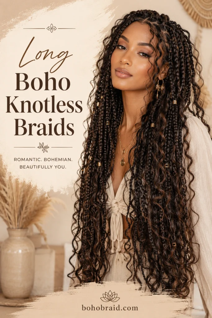 Long Knotless Braids