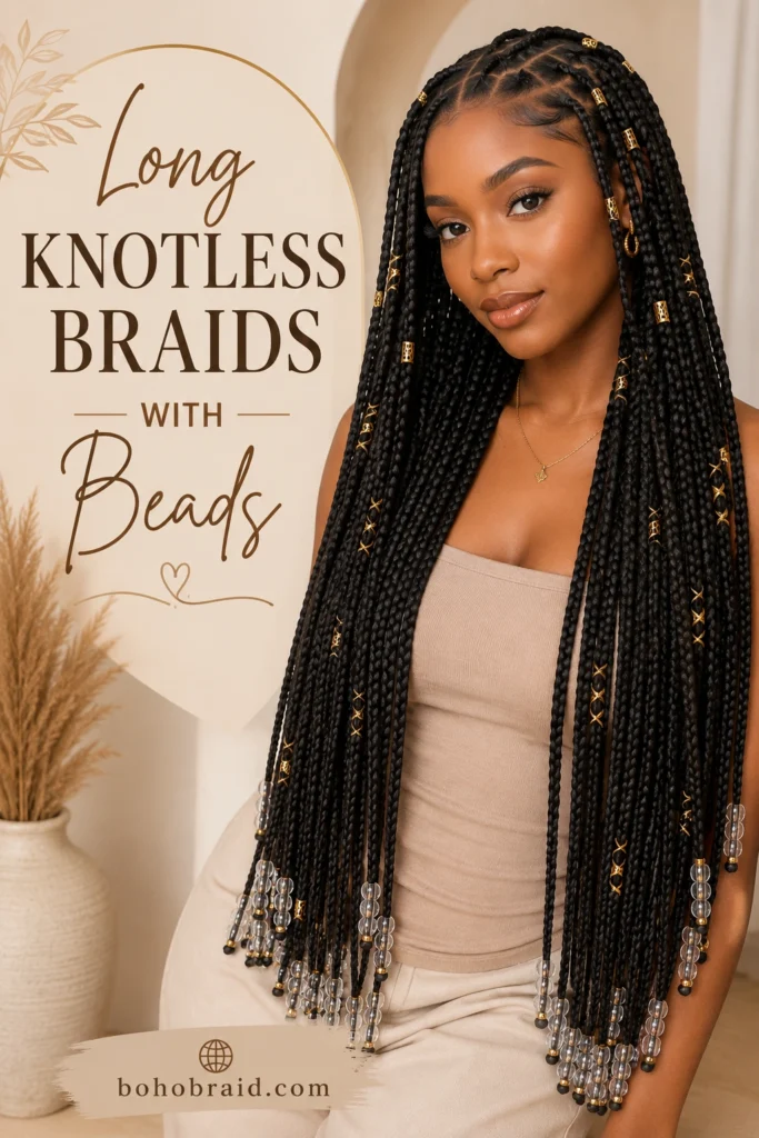 Knotless Braids with Beads
