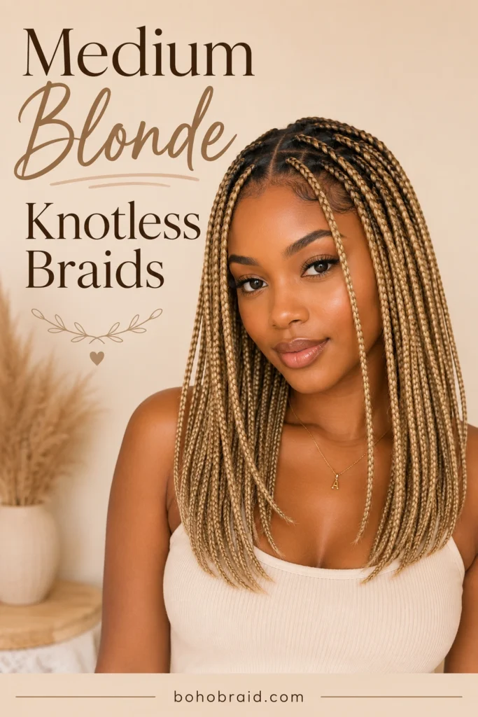 Blonde Knotless Braids